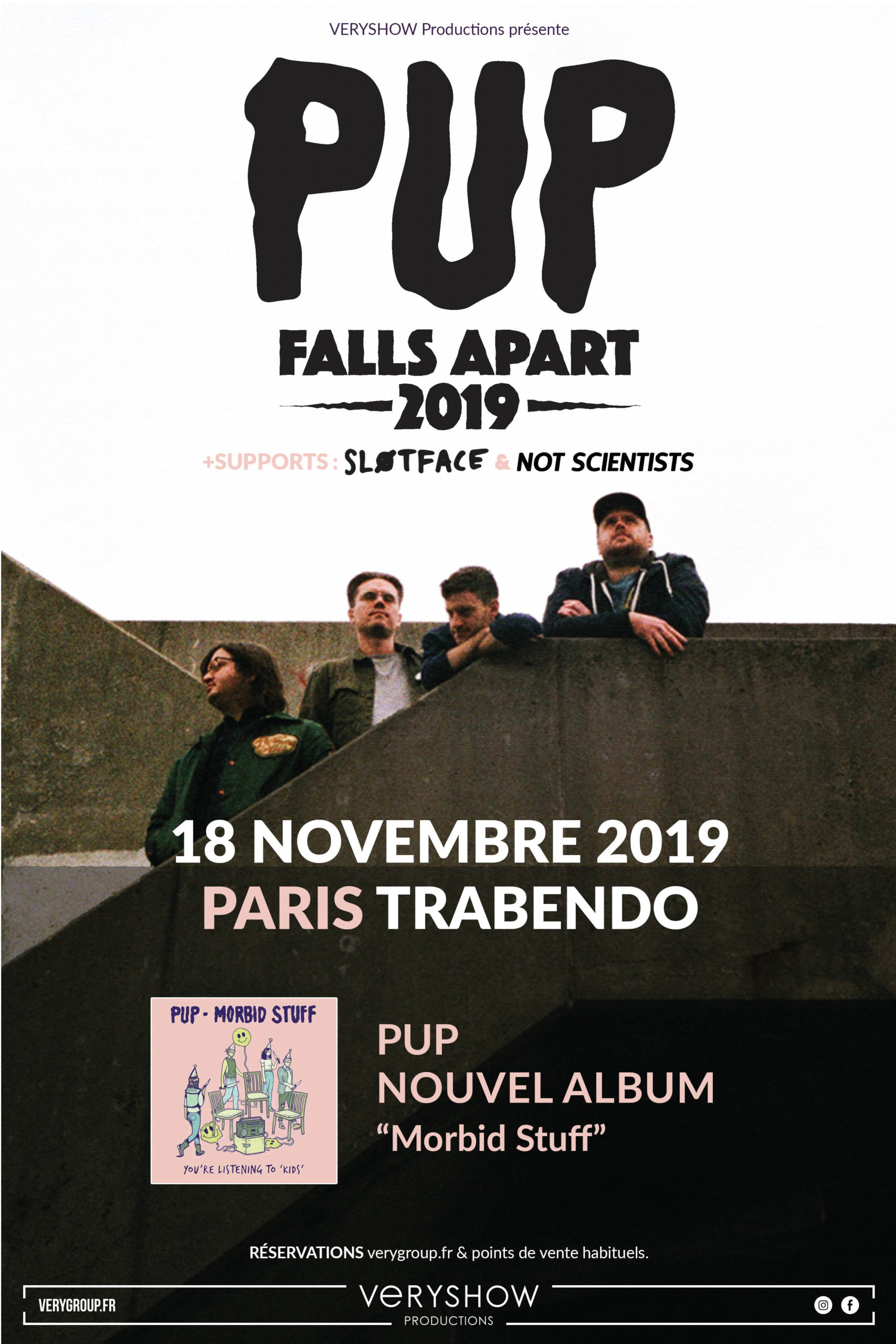 NOT SCIENTISTS + PUP IN PARIS ON NOVEMBER 18